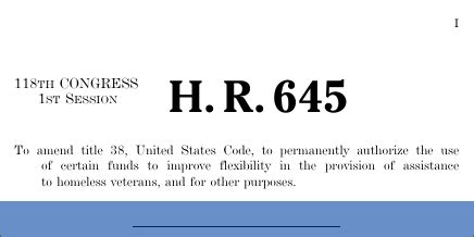 montana bill 645|healthy foundations for homeless veterans act.